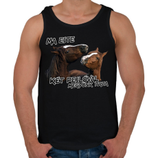 PRINTFASHION Két pejló (Delta) - Férfi atléta - Fekete