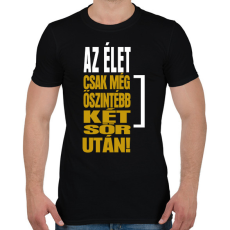 PRINTFASHION Két sör után - Férfi póló - Fekete