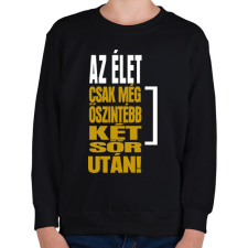 PRINTFASHION Két sör után - Gyerek pulóver - Fekete gyerek pulóver, kardigán