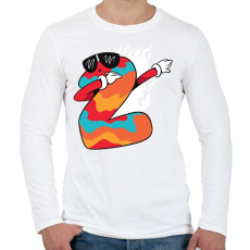 PRINTFASHION Kétéves - Férfi hosszú ujjú póló - Fehér