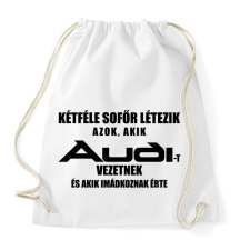 PRINTFASHION Kétféle Audi Sofőr - Sportzsák, Tornazsák - Fehér tornazsák