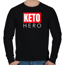 PRINTFASHION KETO HERO - Férfi pulóver - Fekete férfi pulóver, kardigán