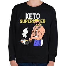 PRINTFASHION KETO SUPERPOWER - Gyerek pulóver - Fekete