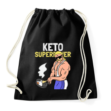 PRINTFASHION KETO SUPERPOWER - Sportzsák, Tornazsák - Fekete tornazsák