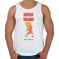 PRINTFASHION ketoteam - Férfi atléta - Fehér