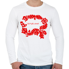 PRINTFASHION Kevésbé szelíd szitkok - sün - Férfi hosszú ujjú póló - Fehér