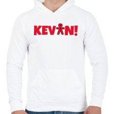 PRINTFASHION KEVIN2 - Férfi kapucnis pulóver - Fehér férfi pulóver, kardigán