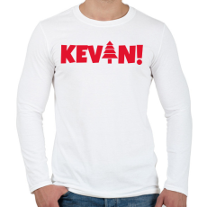 PRINTFASHION KEVIN - Férfi hosszú ujjú póló - Fehér