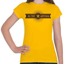 PRINTFASHION kezdo-anyuka-brown - Női póló - Sárga női póló