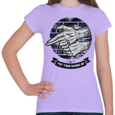 PRINTFASHION Kezeket fel!  - Női póló - Viola női póló