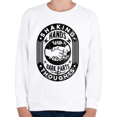 PRINTFASHION Kézfogás - Gyerek pulóver - Fehér