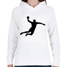 PRINTFASHION kézilabdás - Női kapucnis pulóver - Fehér
