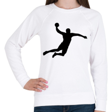 PRINTFASHION kézilabdás - Női pulóver - Fehér női pulóver, kardigán