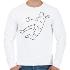 PRINTFASHION Kézilabdázó - Férfi pulóver - Fehér férfi pulóver, kardigán
