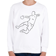 PRINTFASHION Kézilabdázó - Gyerek pulóver - Fehér