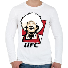 PRINTFASHION KFC Khabib - Férfi hosszú ujjú póló - Fehér férfi póló