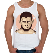 PRINTFASHION Khabib Nurmagomedov - Férfi atléta - Fehér atléta, trikó