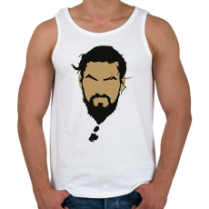 PRINTFASHION Khal Drogo arca. - Férfi atléta - Fehér