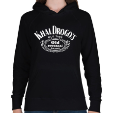 PRINTFASHION KhalDrogo's whiskey - Női kapucnis pulóver - Fekete