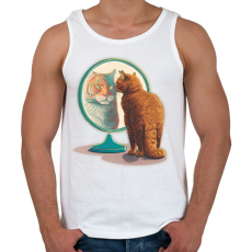 PRINTFASHION Ki a legszebb macska - Férfi atléta - Fehér