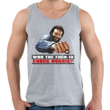 PRINTFASHION Ki az a Chuch Norris? - Férfi atléta - Sport szürke atléta, trikó