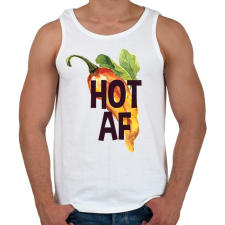 PRINTFASHION Kib*szott csípős paprika - Férfi atléta - Fehér atléta, trikó