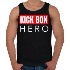 PRINTFASHION KICK BOX HERO - Férfi atléta - Fekete