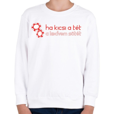 PRINTFASHION kicsi-a-tet-red-white - Gyerek pulóver - Fehér