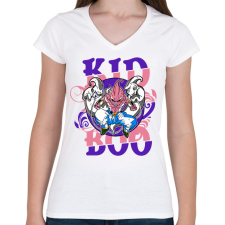 PRINTFASHION KID BOO - DBZ - Női V-nyakú póló - Fehér női póló