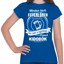 PRINTFASHION Kidobó - Női póló - Királykék női póló
