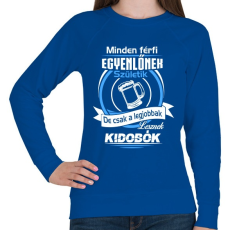 PRINTFASHION Kidobó - Női pulóver - Királykék