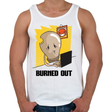 PRINTFASHION Kiégve... - Férfi atléta - Fehér