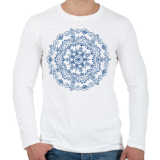 PRINTFASHION Kifesthető mandala5 - Férfi hosszú ujjú póló - Fehér