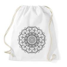 PRINTFASHION Kifesthető mandala minta1. - Sportzsák, Tornazsák - Fehér tornazsák