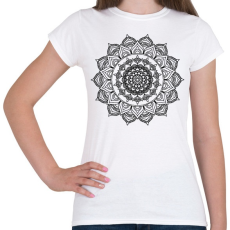 PRINTFASHION Kifesthető mandala minta2. - Női póló - Fehér