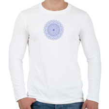 PRINTFASHION Kifesthető mandala minta7. - Férfi hosszú ujjú póló - Fehér férfi póló