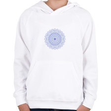 PRINTFASHION Kifesthető mandala minta7. - Gyerek kapucnis pulóver - Fehér gyerek pulóver, kardigán