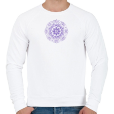PRINTFASHION Kifesthető mandala minta8. - Férfi pulóver - Fehér férfi pulóver, kardigán