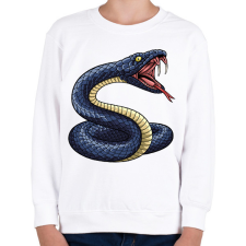 PRINTFASHION Kígyó  - Gyerek pulóver - Fehér gyerek pulóver, kardigán