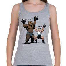 PRINTFASHION Kigyúrt állatok - Női atléta - Sport szürke