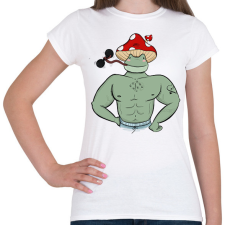 PRINTFASHION Kigyúrt béka - Női póló - Fehér női póló