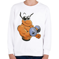 PRINTFASHION Kigyúrt hangya - Gyerek pulóver - Fehér