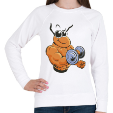 PRINTFASHION Kigyúrt hangya - Női pulóver - Fehér