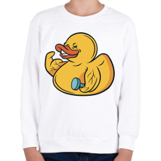 PRINTFASHION Kigyúrt kacsa - Gyerek pulóver - Fehér
