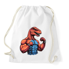 PRINTFASHION Kigyúrt raptor - Sportzsák, Tornazsák - Fehér tornazsák
