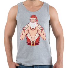 PRINTFASHION Kigyúrt télapó - Férfi atléta - Sport szürke