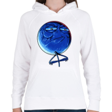 PRINTFASHION Kihívás elfogadva - Női kapucnis pulóver - Fehér női pulóver, kardigán