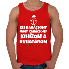 PRINTFASHION KIHÍZOM A RUHATÁROM - Férfi atléta - Piros atléta, trikó