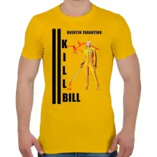 PRINTFASHION KILL BILL - Férfi póló - Sárga férfi póló