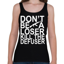 PRINTFASHION Kill The Defuser! - Női atléta - Fekete női trikó